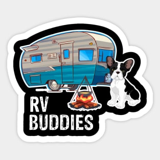 French Bulldogs Dog Rv Buddies Pet Lovers Funny Camping Camper Sticker